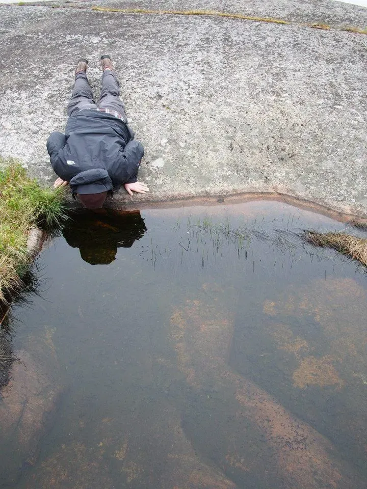 A freshwater rock pool